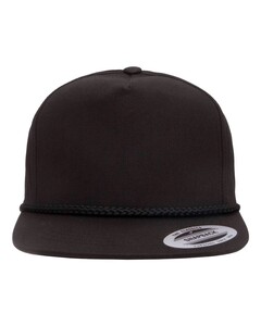 YP Classics 6002YP Black-Classic Poplin Golf Cap Black