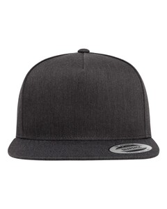 YP Classics 6007 Gray-5-Panel Flat-Bill Snapback Hat Gray