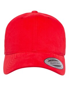 YP Classics 6363V Red-Structured Brushed Twill Cap Red