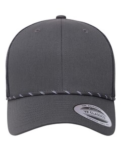 YP Classics 6606BD Gray-Retro Trucker Rope Cap Gray