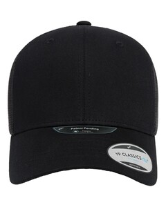 YP Classics 6606NU Black-NU Retro Trucker Cap Black
