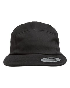 YP Classics 7005 Black-Classic Jockey Flat Bill Cap Black