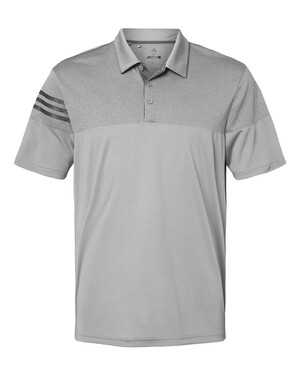 Heathered 3-Stripes Colorblocked Polo 