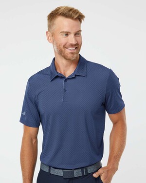 Diamond Dot Print Polo Shirt