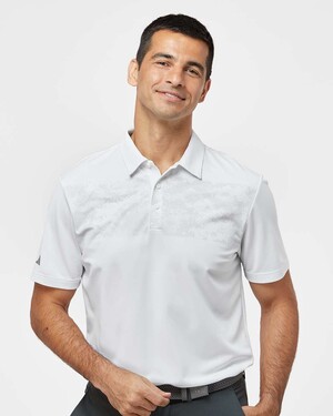 Camo Chest Print Polo Shirt 