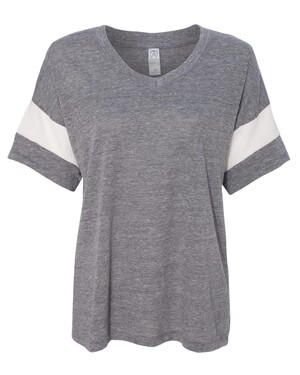 Women's Eco-Jersey Powder Puff V-Neck T-Shirt