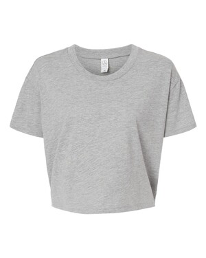Women's Cotton Jersey CVC Go-To Headliner Crop T-Shirt