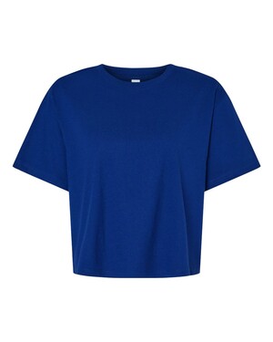 American Apparel 102 Women's Fine Jersey Boxy T-Shirt - Sea Blue M