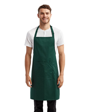 Recycled Bib Apron with Pocket