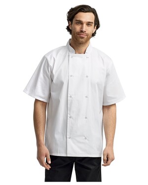 Ten Studded Front Chef Short Sleeve Coat