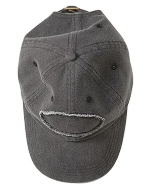 Pigment-Dyed Raw-Edge Patch Baseball Cap