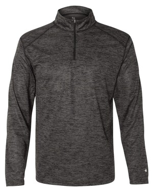Tonal Blend Quarter-Zip Pullover T-Shirt