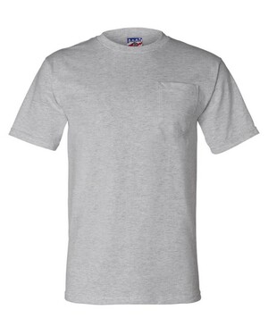 Bayside 3015 USA-Made Union Short Sleeve T-Shirt with a Pocket - T