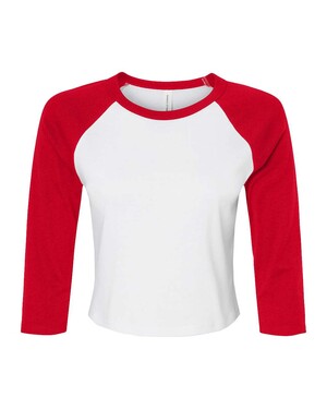 Women's Micro Rib 3/4 Raglan Sleeve Baby T-Shirt