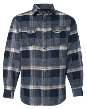 Snap Front Long Sleeve Plaid Flannel Shirt