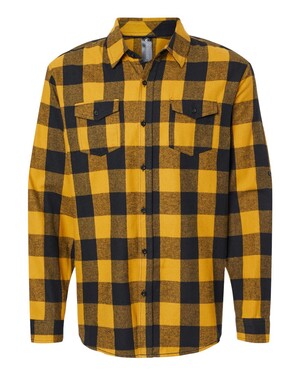 Yarn-Dyed Long Sleeve Flannel Shirt