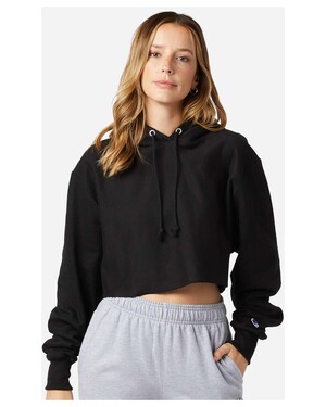 Women's Reverse Weave® Hooded Cropped Sweatshirt