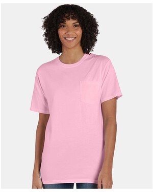 ComfortWash by Hanes GDH150 Garment Dyed Short Sleeve Pocket T-Shirt - Coral Craze 2XL