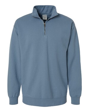 Garment-Dyed Quarter-Zip Sweatshirt