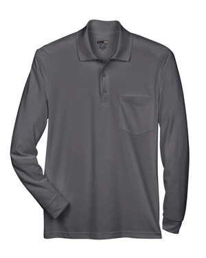 Pinnacle Performance Long Sleeve Piqué Polo with Pocket