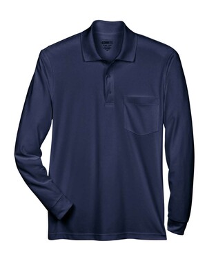Pinnacle Performance Long Sleeve Piqué Polo with Pocket
