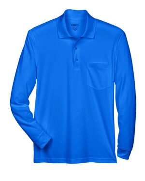 Pinnacle Performance Long Sleeve Piqué Polo with Pocket
