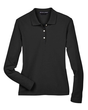 Women's Pima Piqué Long Sleeve Polo