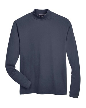 Sueded Jersey Mock Neck T-Shirt