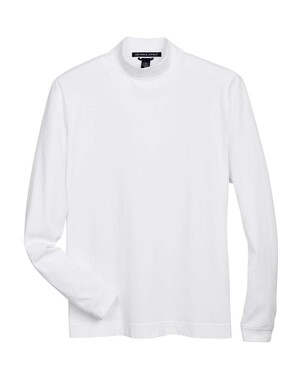 Sueded Jersey Mock Neck T-Shirt