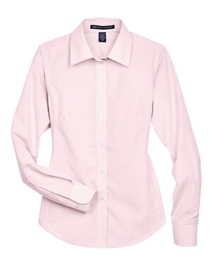 Women's Crown Collection® Gingham Check Woven Dress Shirt