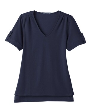 Women's CrownLux Performance® Plaited Rolled Sleeve Shirt