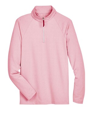 CrownLux Performance® Clubhouse Micro-Stripe Quarter-Zip Pullover