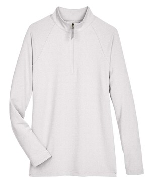 Women's CrownLux Performance® Clubhouse Micro-Stripe Quarter-Zip Pullover