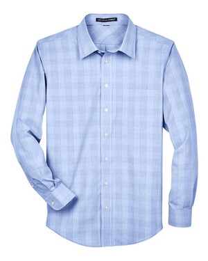 Men's Crown Collection® Glen Plaid Woven Dress Shirt