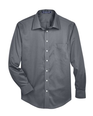 Men's Crown Collection® Tall Solid Stretch Twill Woven Dress Shirt
