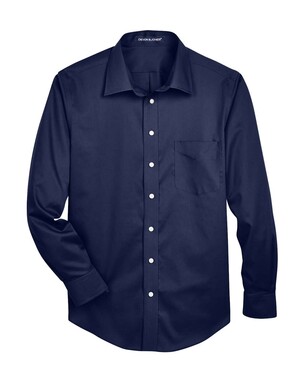 Men's Crown Collection® Tall Solid Stretch Twill Woven Dress Shirt