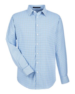 CrownLux Performance® Micro Windowpane Woven Dress Shirt