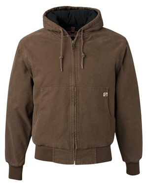 Cheyenne Hooded Boulder Cloth Jacket with Tricot Quilt Lining
