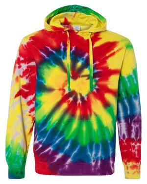 Multicolor Spiral Pullover Hoodie