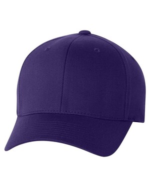 Flexfit 6277 Custom Leather Patch Structured Baseball Hat with Your Logo, S/M (6 3/4 - 7 1/4) / Dark Grayat Holtz Leather