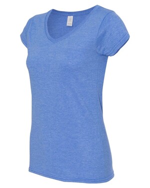 Polera Gildan Softstyle 64V00L Para Mujer - Azul Marino