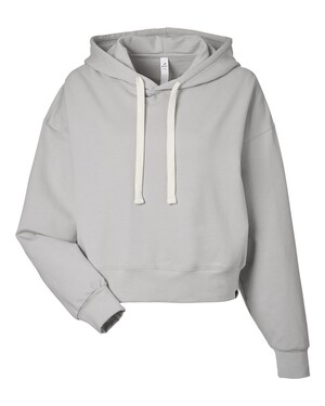 Women's Vintage Oversized Cropped Hooded Sweatshirt