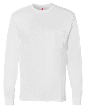 TAGLESS Long Sleeve T-Shirt with a Pocket