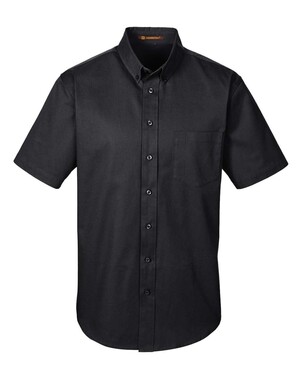 Foundation Short Sleeve Cotton Twill Dress Shirt with Teflon