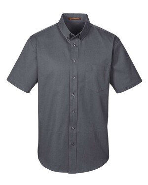 Foundation Short Sleeve Cotton Twill Dress Shirt with Teflon