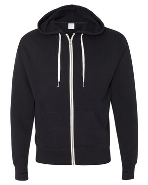 Unisex French Terry Heathered Zip-Up Hoodie