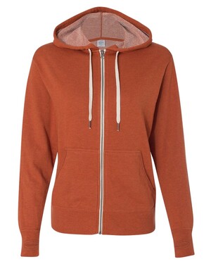 Unisex French Terry Heathered Zip-Up Hoodie