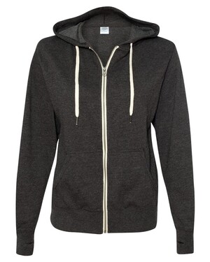 Unisex French Terry Heathered Zip-Up Hoodie