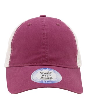 Women's Peached Twill Mesh Back Cap