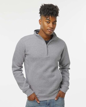 J. America 8717 Heavyweight Fleece Quarter-Zip Sweatshirt - T